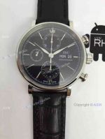 Copy Swiss IWC Schaffhausen Portofino Watch Black Dial